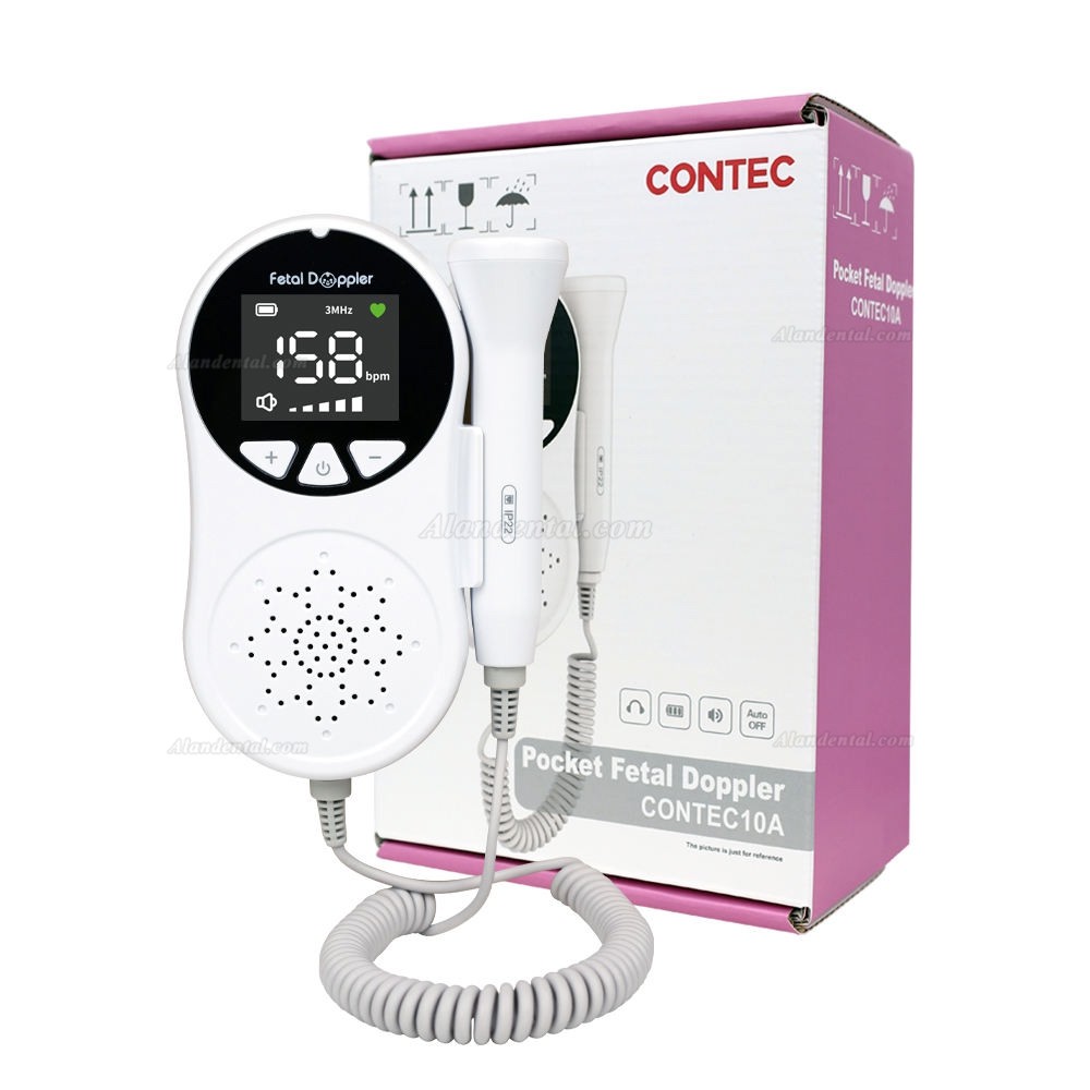 CONTEC 10A(LED) Baby Sound Monitor Pocket Fetal Doppler